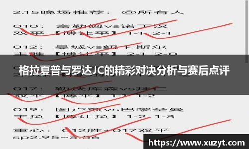 格拉夏普与罗达JC的精彩对决分析与赛后点评